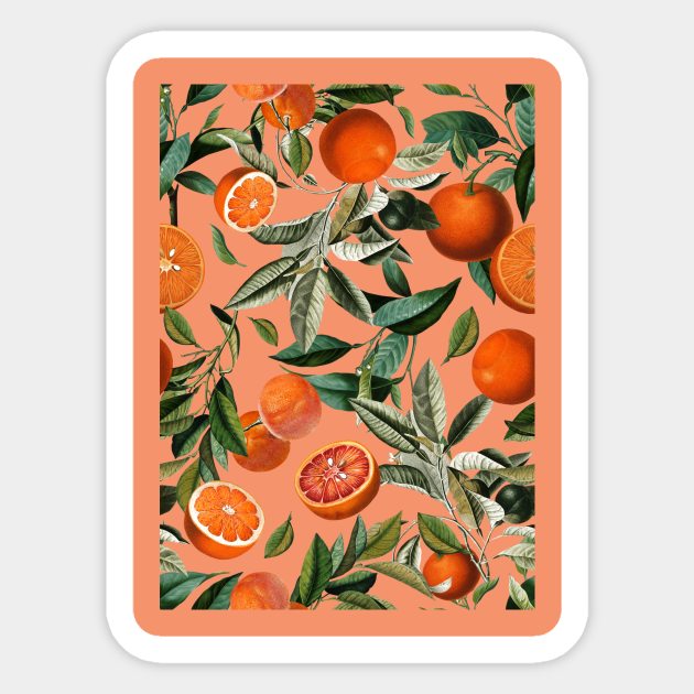 Vintage Fruit Pattern XII Sticker by burcukorkmazyurek